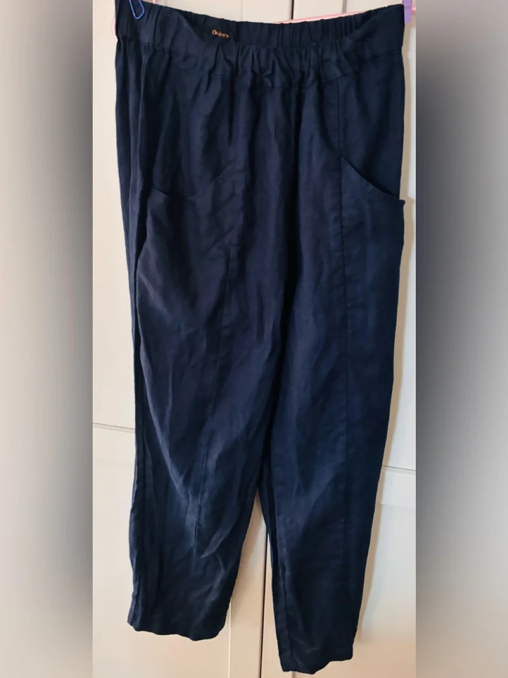 Quince  100% European Linen Pants in Deep Navy.SizeS